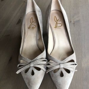 Joan & David Suede Heels -Size 8